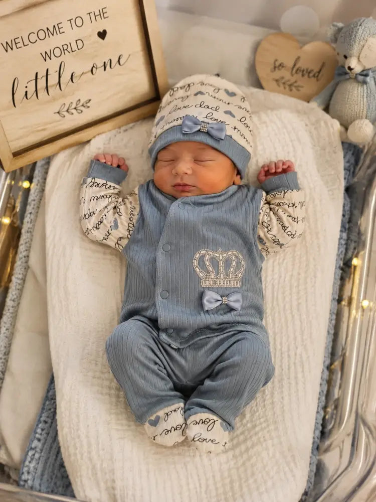 Little Prince 3-Delig Newborn Set - 50/56 - Babyset