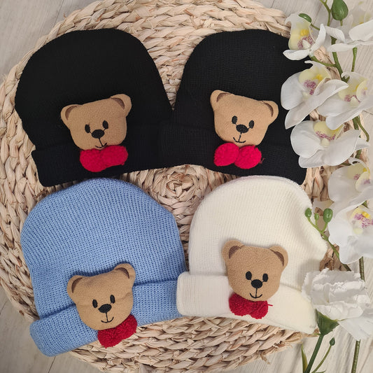 Birth Hat 3-D Bear